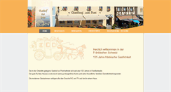 Desktop Screenshot of gasthofpost-ebs.de