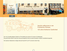 Tablet Screenshot of gasthofpost-ebs.de